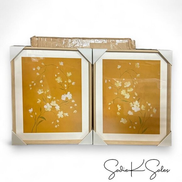 20"x24" Floral Spring Framed Wall Art (Set of 2) – Threshold Studio McGee 2024 - Picture 4 of 4